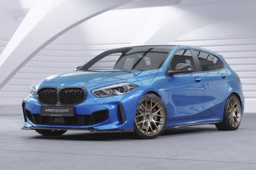CSR Frontspoiler | Cup-Spoilerlippe mit ABE für BMW 1er F40 M-Paket CSL621-G Glossy schwarz Hochglanz (keine Lackierung erforderlich)