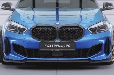 CSR Frontspoiler | Cup-Spoilerlippe mit ABE für BMW 1er F40 M-Paket CSL621-G Glossy schwarz Hochglanz (keine Lackierung erforderlich)