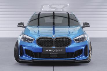 CSR Frontspoiler | Cup-Spoilerlippe mit ABE für BMW 1er F40 M-Paket CSL621-G Glossy schwarz Hochglanz (keine Lackierung erforderlich)