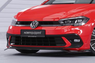 CSR Frontspoiler | Cup-Spoilerlippe mit ABE für VW Polo 6 2G (Typ AW) GTI / R-Line CSL622-L schwarz matt (Lackierung erforderlich)