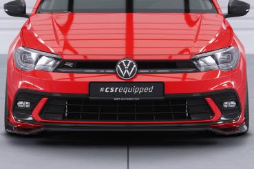 CSR Frontspoiler | Cup-Spoilerlippe mit ABE für VW Polo 6 2G (Typ AW) GTI / R-Line CSL622-L schwarz matt (Lackierung erforderlich)
