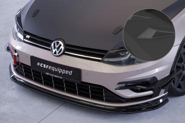 CSR Frontspoiler | Cup-Spoilerlippe mit ABE für VW Golf 7 (Typ AU) R CSL625-S Strukturiert schwarz matt (keine Lackierung erforderlich)