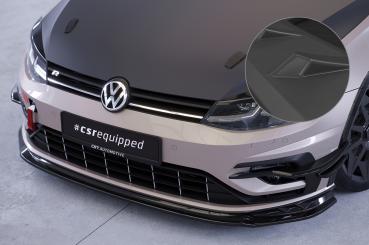 CSR Frontspoiler | Cup-Spoilerlippe mit ABE für VW Golf 7 (Typ AU) R CSL625-L Lackierung erforderlich (schwarz matt)