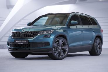 CSR Frontspoiler | Cup-Spoilerlippe mit ABE für Skoda Kodiaq CSL626-L schwarz matt (Lackierung erforderlich)