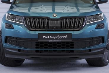 CSR Frontspoiler | Cup-Spoilerlippe mit ABE für Skoda Kodiaq CSL626-L schwarz matt (Lackierung erforderlich)