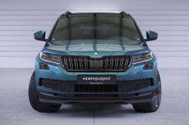 CSR Frontspoiler | Cup-Spoilerlippe mit ABE für Skoda Kodiaq CSL626-L schwarz matt (Lackierung erforderlich)