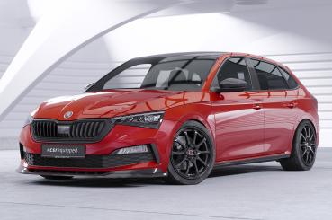 CSR Frontspoiler | Cup-Spoilerlippe mit ABE für Skoda Scala Monte Carlo CSL627-L schwarz matt (Lackierung erforderlich)