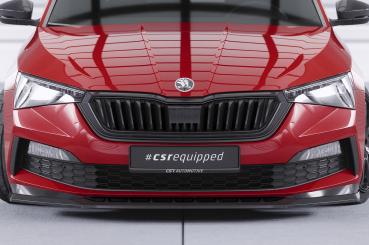 CSR Frontspoiler | Cup-Spoilerlippe mit ABE für Skoda Scala Monte Carlo CSL627-L schwarz matt (Lackierung erforderlich)