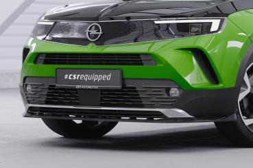 CSR Frontspoiler | Cup-Spoilerlippe mit ABE für Opel Mokka B / Mokka-E CSL628-G Glossy schwarz glänzend (keine Lackierung erforderlich)