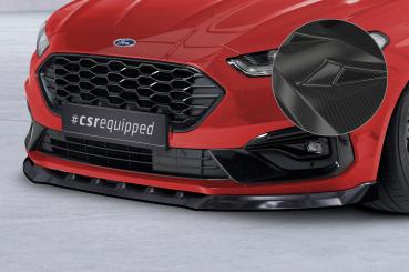 CSR Frontspoiler | Cup-Spoilerlippe mit ABE für Ford Mondeo MK5 BA7  Turnier ST-Line CSL629-C Carbon Look Hochglanz (keine Lackierung erforderlich)