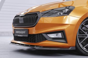CSR Frontspoiler | Cup-Spoilerlippe mit ABE für Skoda Fabia 4 CSL630-S schwarz matt strukturiert (keine Lackierung erforderlich)