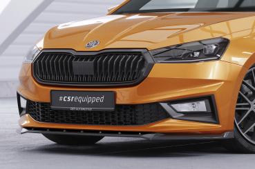 CSR Frontspoiler | Cup-Spoilerlippe mit ABE für Skoda Fabia 4 CSL630-S schwarz matt strukturiert (keine Lackierung erforderlich)