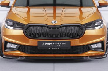 CSR Frontspoiler | Cup-Spoilerlippe mit ABE für Skoda Fabia 4 CSL630-S schwarz matt strukturiert (keine Lackierung erforderlich)