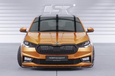 CSR Frontspoiler | Cup-Spoilerlippe mit ABE für Skoda Fabia 4 CSL630-S schwarz matt strukturiert (keine Lackierung erforderlich)