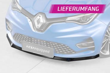 CSR Frontspoiler | Cup-Spoilerlippe mit ABE für Renault Zoe CSL632-L schwarz matt (Lackierung erforderlich)