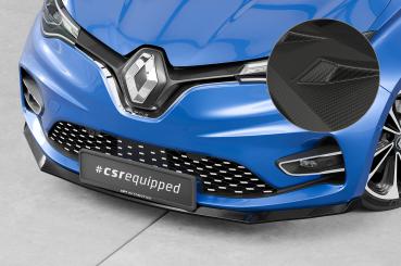 CSR Frontspoiler | Cup-Spoilerlippe mit ABE für Renault Zoe CSL632-M Carbon Look matt strukturiert (keine Lackierung erforderlich)