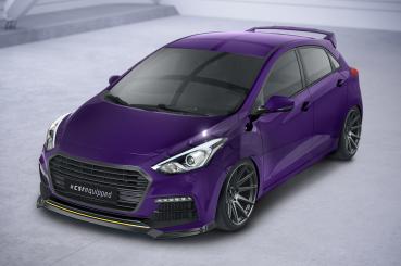 CSR Frontspoiler | Cup-Spoilerlippe mit ABE für Hyundai I30 (GD) Turbo CSL635-S schwarz matt strukturiert (keine Lackierung erforderlich)