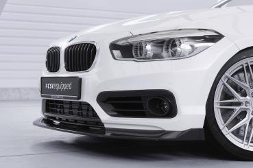 CSR Frontspoiler | Cup-Spoilerlippe mit ABE für BMW 1er F20/F21 LCI CSL639-L schwarz matt (Lackierung erforderlich)