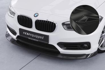 CSR Frontspoiler | Cup-Spoilerlippe mit ABE für BMW 1er F20/F21 LCI CSL639-G Glossy schwarz Hochglanz (keine Lackierung erforderlich)