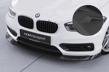 CSR Frontspoiler | Cup-Spoilerlippe mit ABE für BMW 1er F20/F21 LCI CSL639-L schwarz matt (Lackierung erforderlich)