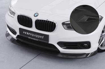 CSR Frontspoiler | Cup-Spoilerlippe mit ABE für BMW 1er F20/F21 LCI CSL639-M Carbon Look matt strukturiert (keine Lackierung erforderlich)