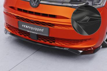 CSR Frontspoiler | Cup-Spoilerlippe mit ABE für VW T7 CSL640-C Carbon Look Hochglanz (keine Lackierung erforderlich)