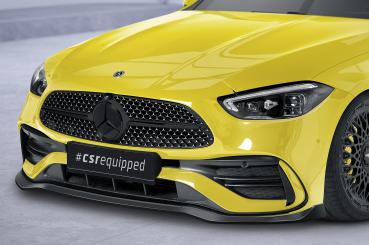 CSR Frontspoiler | Cup-Spoilerlippe mit ABE für Mercedes-Benz C-Klasse W206 / S206 AMG-Line CSL641-G Glossy schwarz Hochglanz (keine Lackierung erforderlich)