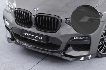 CSR Frontspoiler | Cup-Spoilerlippe mit ABE für BMW X3 G01 / X4 G02 M-Paket CSL642-S schwarz matt strukturiert (keine Lackierung erforderlich)