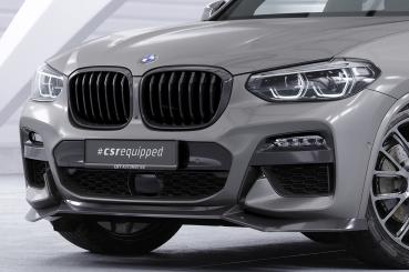 CSR Frontspoiler | Cup-Spoilerlippe mit ABE für BMW X3 G01 / X4 G02 M-Paket CSL642-L schwarz matt (Lackierung erforderlich)