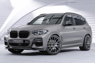 CSR Frontspoiler | Cup-Spoilerlippe mit ABE für BMW X3 G01 / X4 G02 M-Paket CSL642-L schwarz matt (Lackierung erforderlich)