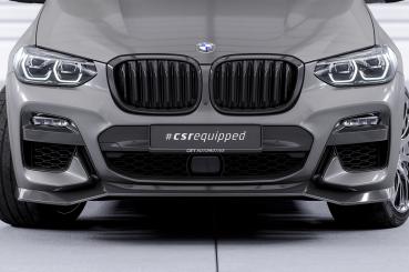 CSR Frontspoiler | Cup-Spoilerlippe mit ABE für BMW X3 G01 / X4 G02 M-Paket CSL642-L schwarz matt (Lackierung erforderlich)