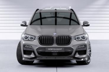 CSR Frontspoiler | Cup-Spoilerlippe mit ABE für BMW X3 G01 / X4 G02 M-Paket CSL642-L schwarz matt (Lackierung erforderlich)