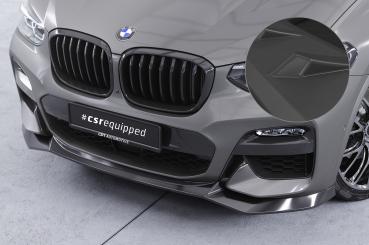 CSR Frontspoiler | Cup-Spoilerlippe mit ABE für BMW X3 G01 / X4 G02 M-Paket CSL642-L schwarz matt (Lackierung erforderlich)