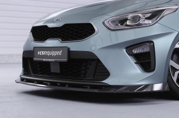 CSR Frontspoiler | Cup-Spoilerlippe mit ABE für Kia Ceed (CD) CSL643-C Carbon Look Hochglanz (keine Lackierung erforderlich)