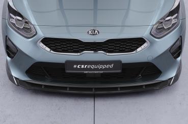 CSR Frontspoiler | Cup-Spoilerlippe mit ABE für Kia Ceed (CD) CSL643-C Carbon Look Hochglanz (keine Lackierung erforderlich)