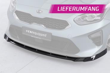 CSR Frontspoiler | Cup-Spoilerlippe mit ABE für Kia Ceed (CD) CSL643-C Carbon Look Hochglanz (keine Lackierung erforderlich)
