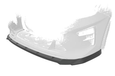 CSR Frontspoiler | Cup-Spoilerlippe mit ABE für Kia Ceed (CD) CSL643-C Carbon Look Hochglanz (keine Lackierung erforderlich)