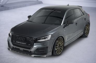 CSR Frontspoiler | Cup-Spoilerlippe mit ABE für Audi Q2 (Typ GA) S-Line CSL644-L schwarz matt (Lackierung erforderlich)