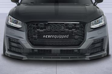 CSR Frontspoiler | Cup-Spoilerlippe mit ABE für Audi Q2 (Typ GA) S-Line CSL644-L schwarz matt (Lackierung erforderlich)