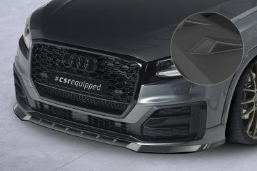 CSR Frontspoiler | Cup-Spoilerlippe mit ABE für Audi Q2 (Typ GA) S-Line CSL644-L schwarz matt (Lackierung erforderlich)