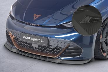 CSR Frontspoiler | Cup-Spoilerlippe mit ABE für Cupra Born CSL645-M Carbon Look matt strukturiert (keine Lackierung erforderlich)