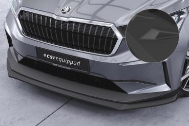 CSR Frontspoiler | Cup-Spoilerlippe mit ABE für Skoda Enyaq iV CSL647-S schwarz matt strukturiert (keine Lackierung erforderlich)