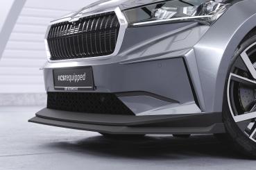CSR Frontspoiler | Cup-Spoilerlippe mit ABE für Skoda Enyaq iV CSL647-S schwarz matt strukturiert (keine Lackierung erforderlich)