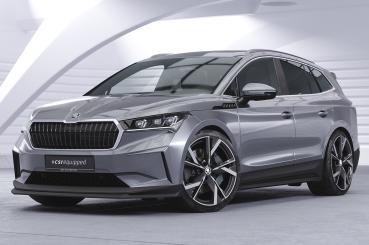 CSR Frontspoiler | Cup-Spoilerlippe mit ABE für Skoda Enyaq iV CSL647-S schwarz matt strukturiert (keine Lackierung erforderlich)