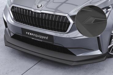 CSR Frontspoiler | Cup-Spoilerlippe mit ABE für Skoda Enyaq iV CSL647-L schwarz matt (Lackierung erforderlich)