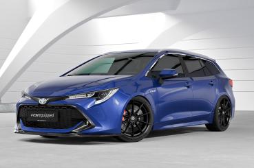 CSR Frontspoiler | Cup-Spoilerlippe mit ABE für Toyota Corolla (E210) Touring Sports / Steilheck CSL648-L schwarz matt (Lackierung erforderlich)