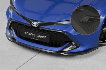 CSR Frontspoiler | Cup-Spoilerlippe mit ABE für Toyota Corolla (E210) Touring Sports / Steilheck CSL648-M Carbon Look matt strukturiert (keine Lackierung erforderlich)
