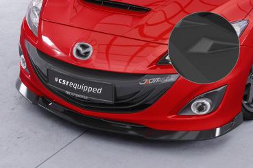CSR Frontspoiler | Cup-Spoilerlippe mit ABE für Mazda 3 (Typ BL) MPS CSL650-S schwarz matt strukturiert (keine Lackierung erforderlich)