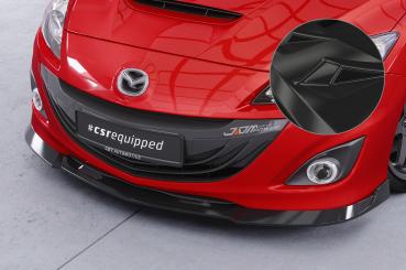 CSR Frontspoiler | Cup-Spoilerlippe mit ABE für Mazda 3 (Typ BL) MPS CSL650-G Glossy schwarz Hochglanz (keine Lackierung erforderlich)