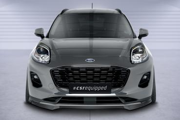 CSR Frontspoiler | Cup-Spoilerlippe mit ABE für Ford Puma Titanium CSL651-L schwarz matt (Lackierung erforderlich)